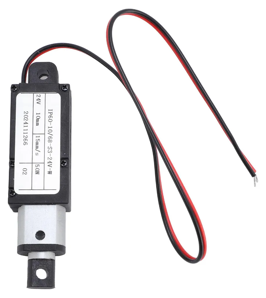 Vérin électrique miniature 50N course 10mm pour mobilier intelligent
