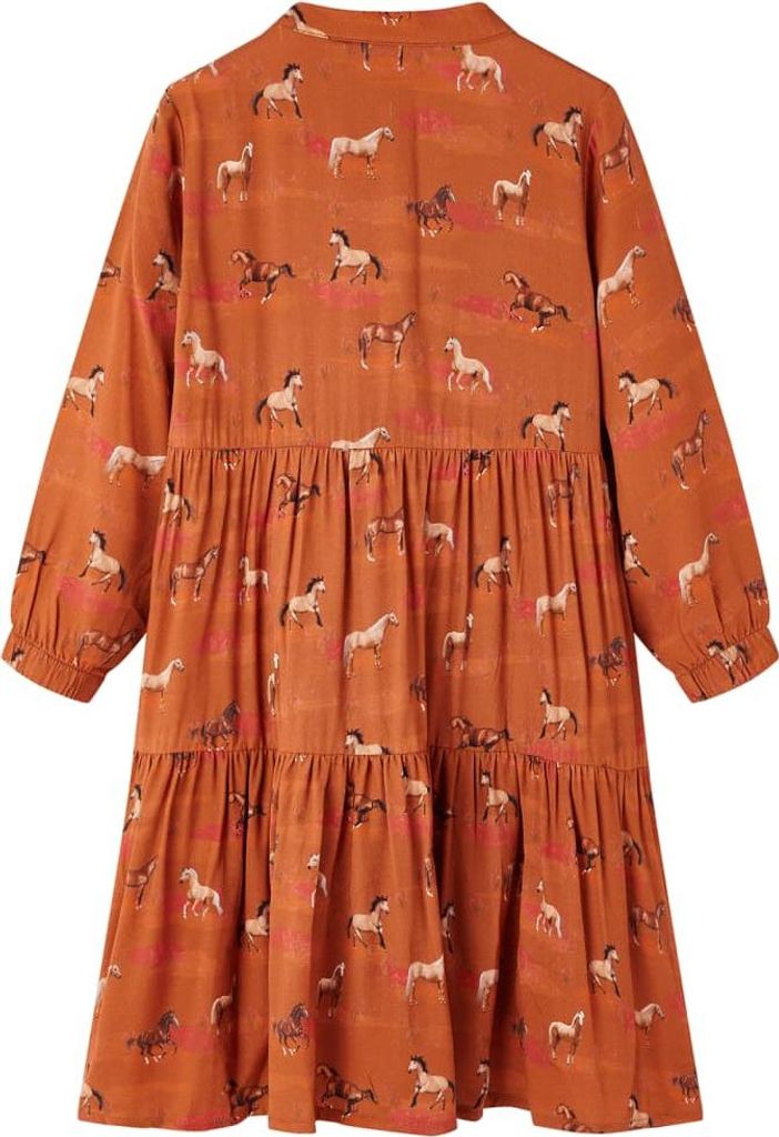 vidaXL Kinderkleid Cognac 140
