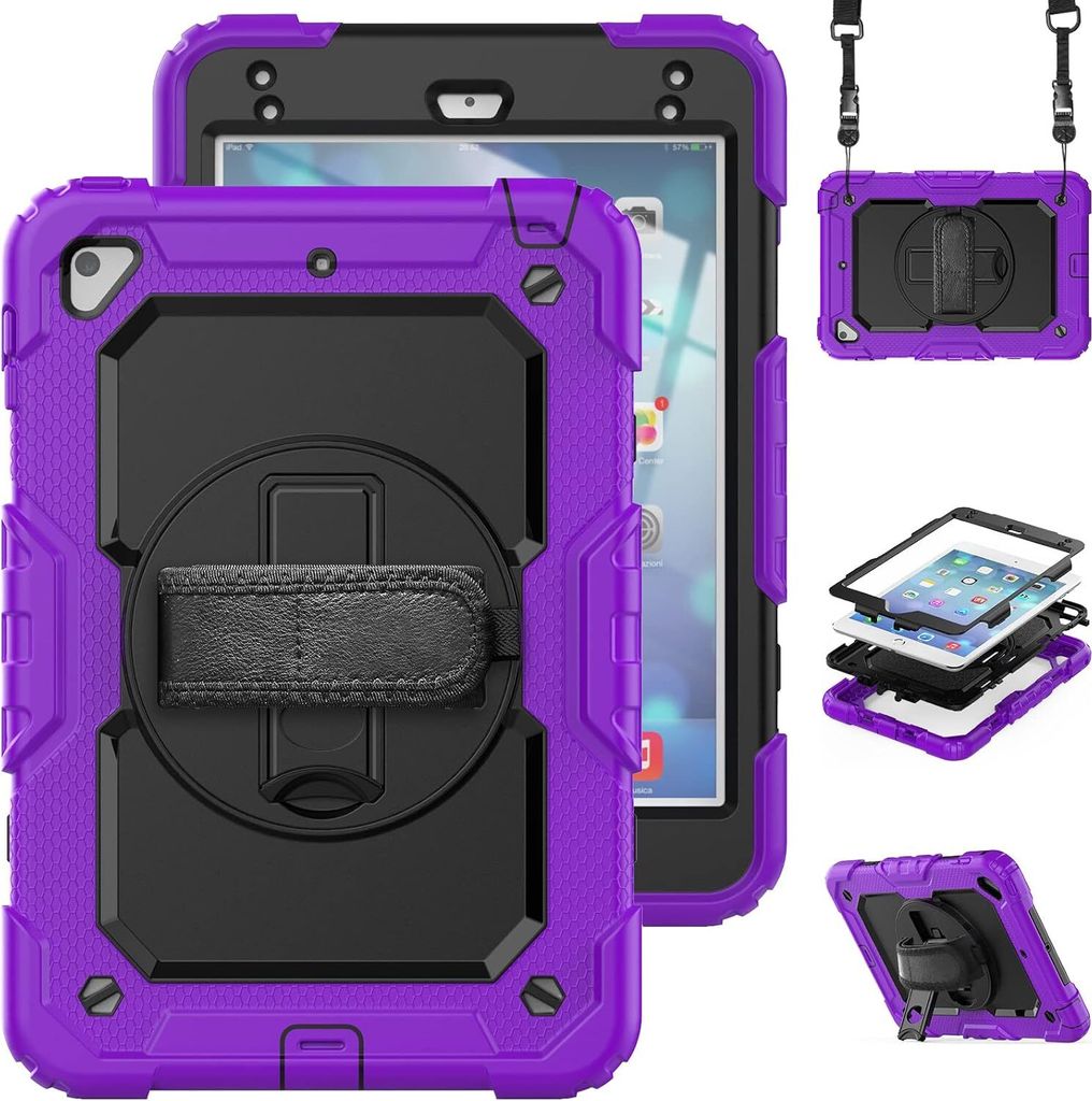 Tasche für Samsung Galaxy Tab A8 10.5" mit Schultergurt Lila