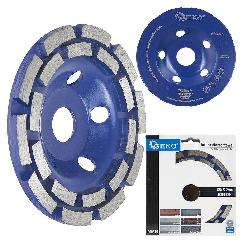 Segmentový diamantový kotúč 125mm, na brúsenie betónu, Obrázok produktu 