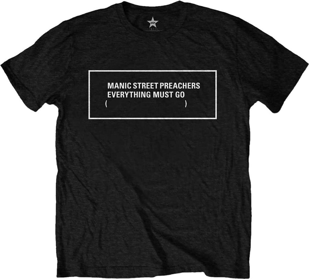 Manic Street Preachers - "Everything Must Go" T-Shirt für Herren/Damen Uni RO9487 (XL) (Schwarz/Weiß)