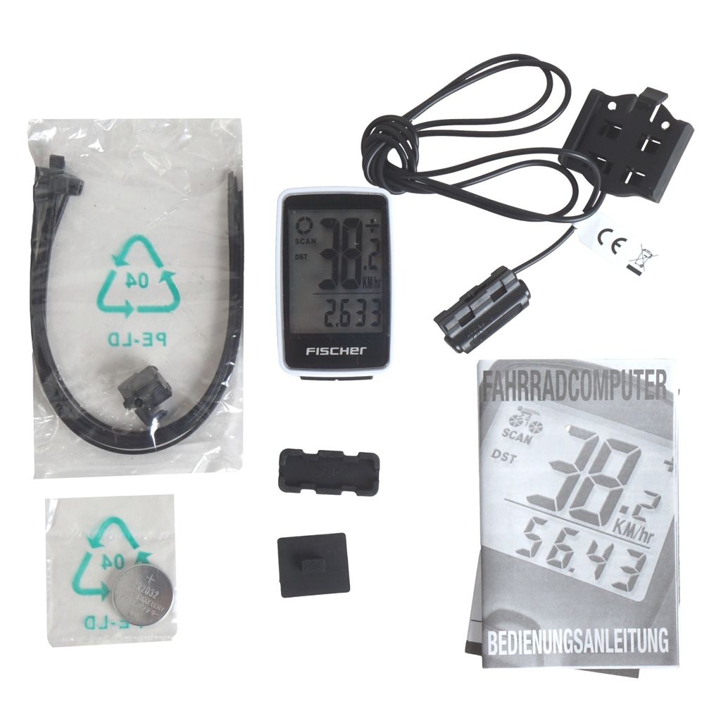 FISCHER Fahrradcomputer Slim, 18 Funktionen, 50337
