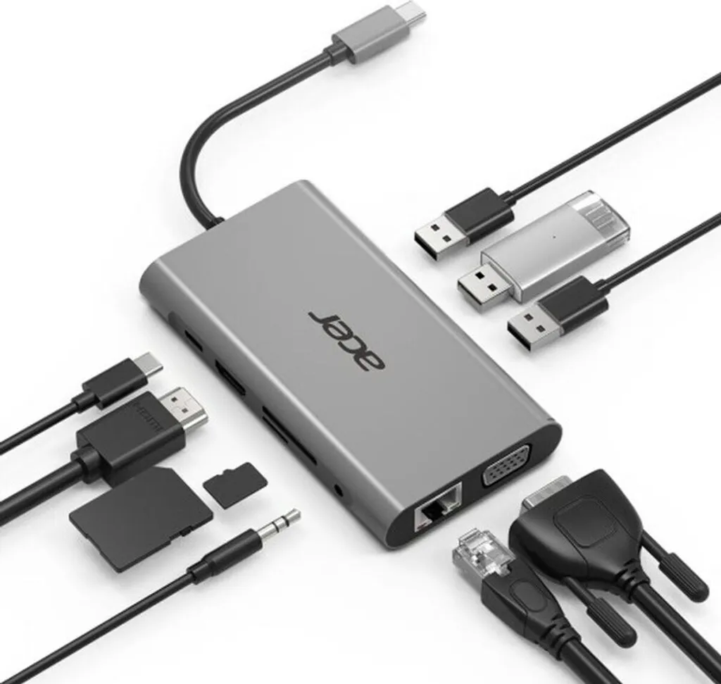 Dock ordinateur portable Acer HP.DSCAB.002 USB 3.1 Silver rapide