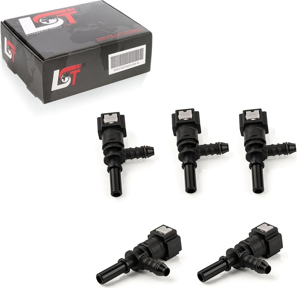 5x Schnellverschluss Kraftstoffleitung Kupplung T-Stück 7,89x6mm für JEEP FORD