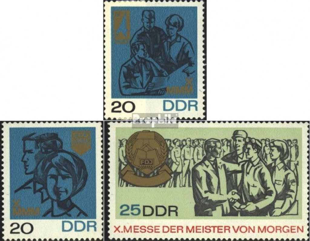 Briefmarken DDR 1967 Mi 1320-1322 (kompl.Ausg.) postfrisch Messe der Meister von morgen