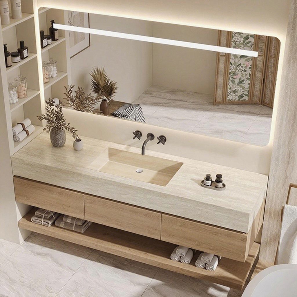 Set per lavabo da parete - Materiale: sinterizzato, aspetto Immagine del prodotto 
