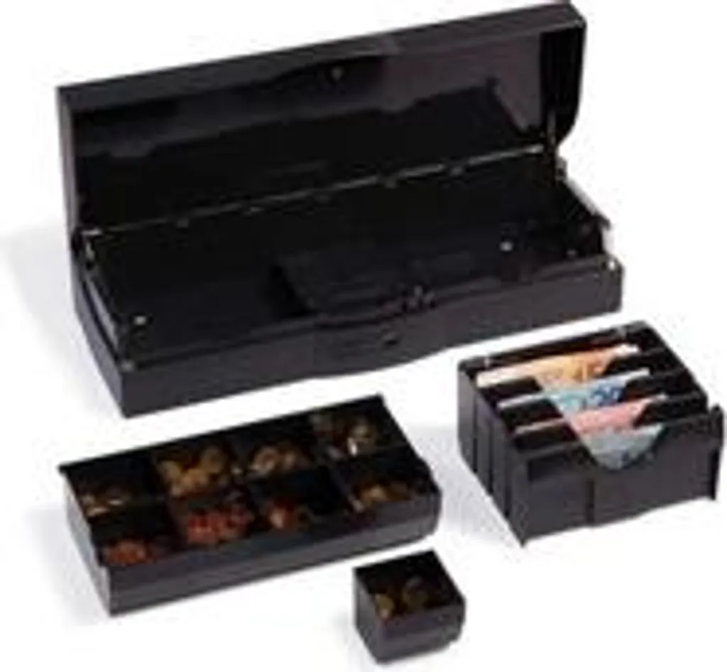 OmniOption OCC Caissette à monnaie anthracite à 8 compartiments pièces