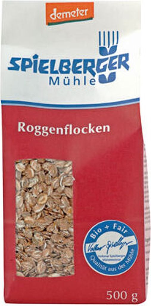 Spielberger DemeterRoggenflocken 500g Produktbild 