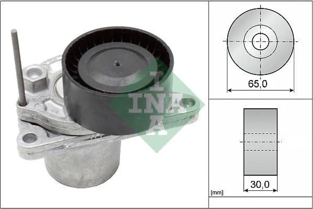 Galet tendeur de courroie d'accessoire pour Renault Megane et Scenic