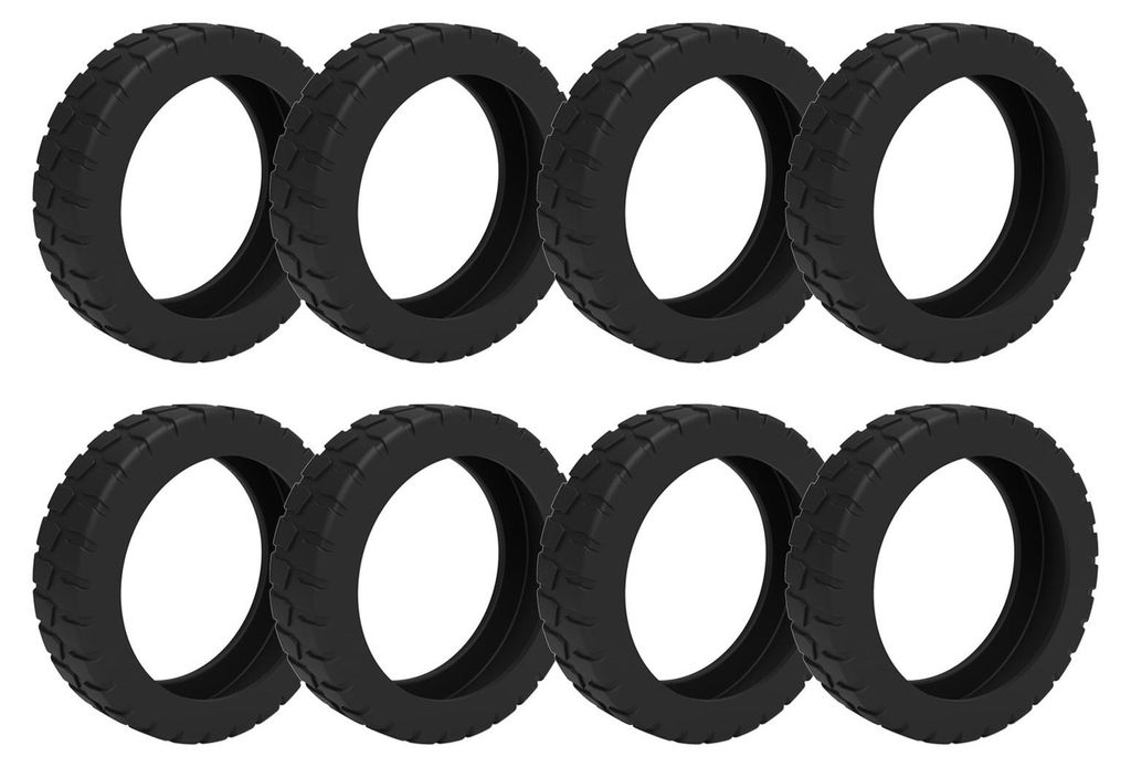 8-teiliges Set Silikon-Rollenschutzhüllen für Koffer mit 8 Produktbild 