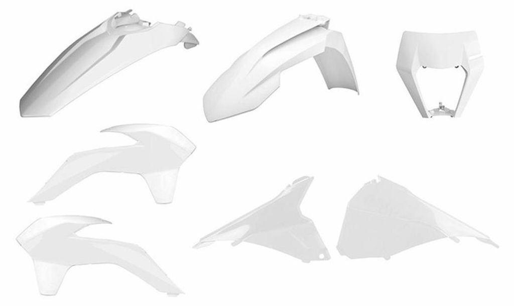 POLISPORT Enduro Plastik-Kit Restyle weiß passend für KTM EXC/EXC-F