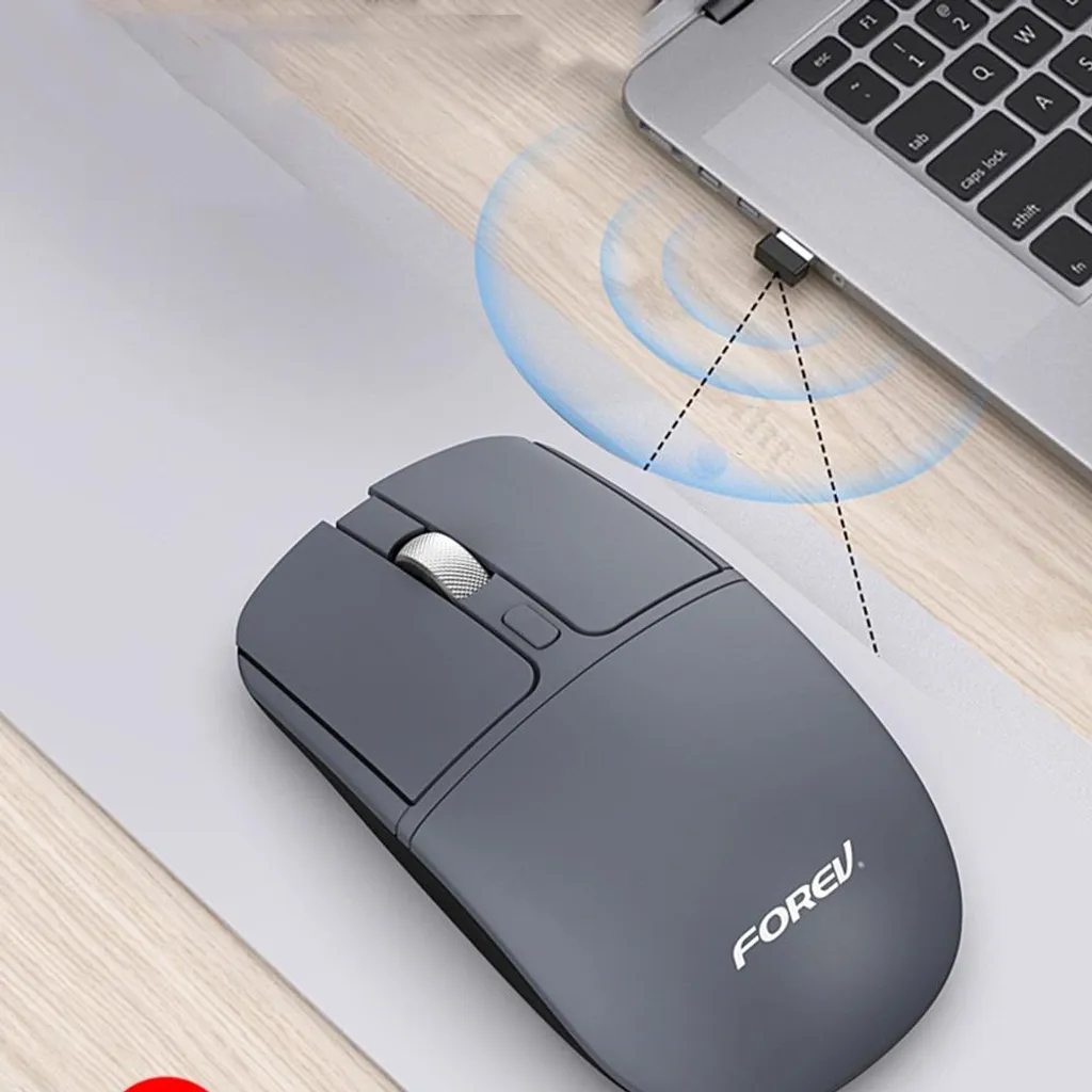Mouse INF Dual Mode: Wireless e Bluetooth con Click Silenzioso Blu - 2