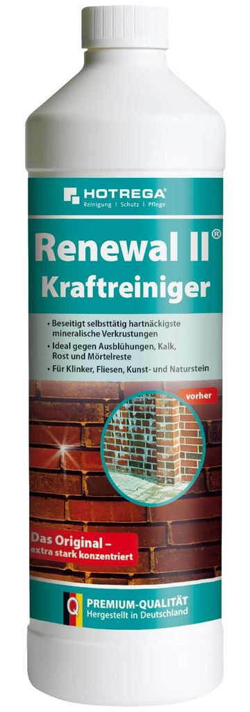 HOTREGA Renewal II Kraftreiniger - 1 Liter Profi Konzentrat - für bis zu 100 m²