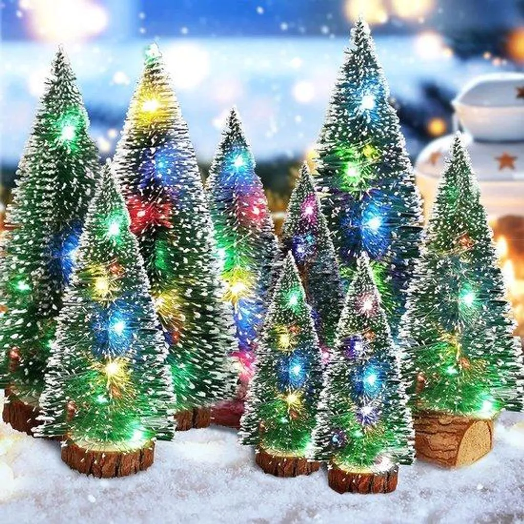 Arbre de Noël artificiel réaliste et guirlande lumineuse pour salon chic