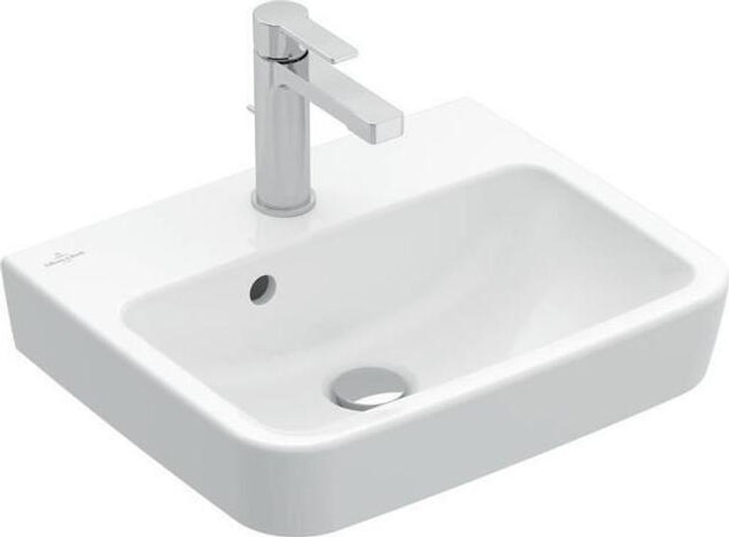 Villeroy & Boch O.Novo Fontein Zonder Overloop En Kraangat 50x37x16 cm Wit