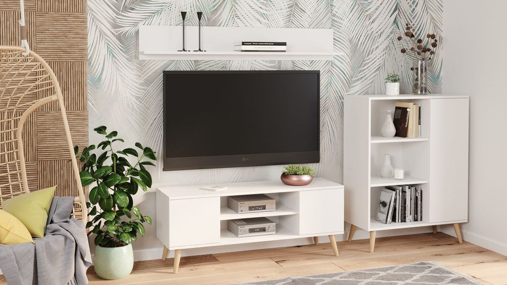 Bücherregal Fondi für das Wohnzimmer - Elegant und Vielseitig