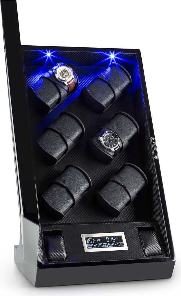 Remontoir tactile Led Klingenthal rotation bidirectionnelle noir mat