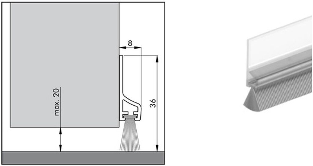 Pds 3 B Zk Tr (Deco/Comf) - Profilo del davanzale Immagine del prodotto 