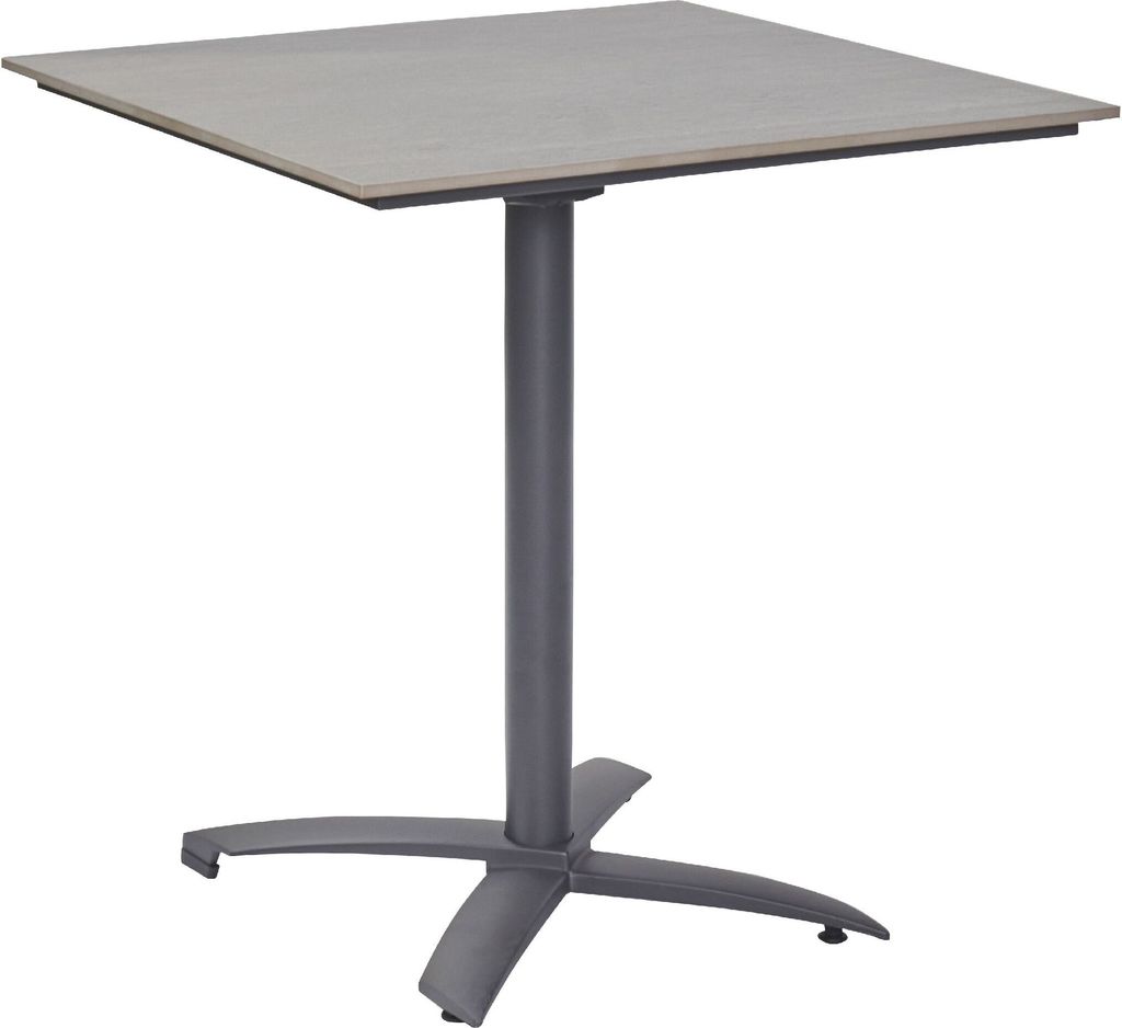 Bistrotisch outdoor DIWO BHT 70x70x70 cm grau Stehtisch Partytisch Tresentisch