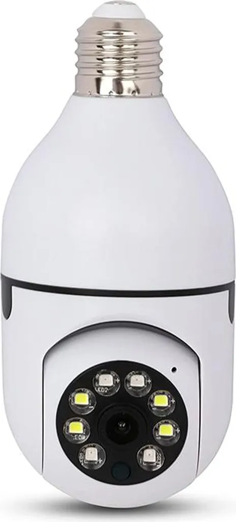 Telecamera Sorveglianza E27 per Bambini e Casa | WiFi 1080p 360°