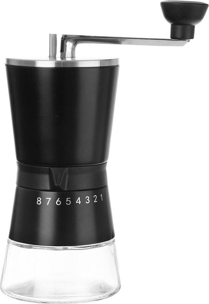 ORION Kaffeemühle Schwarz/Glas 130231