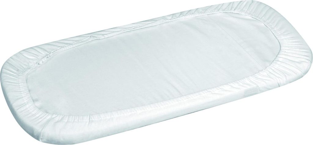 Jersey Laken 75x35 für Kinderwagenmatratze Weiß