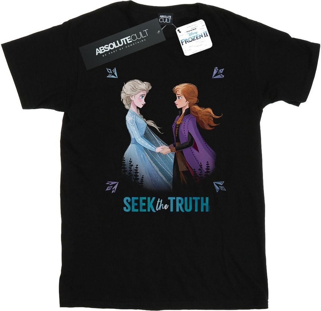Disney - "Frozen 2 Seek The Truth" T-Shirt für Herren BI26836 (5XL) (Schwarz)