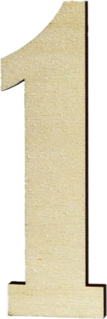 Hausnummer Belwe aus Holz (Variante: 1) Variante: 1