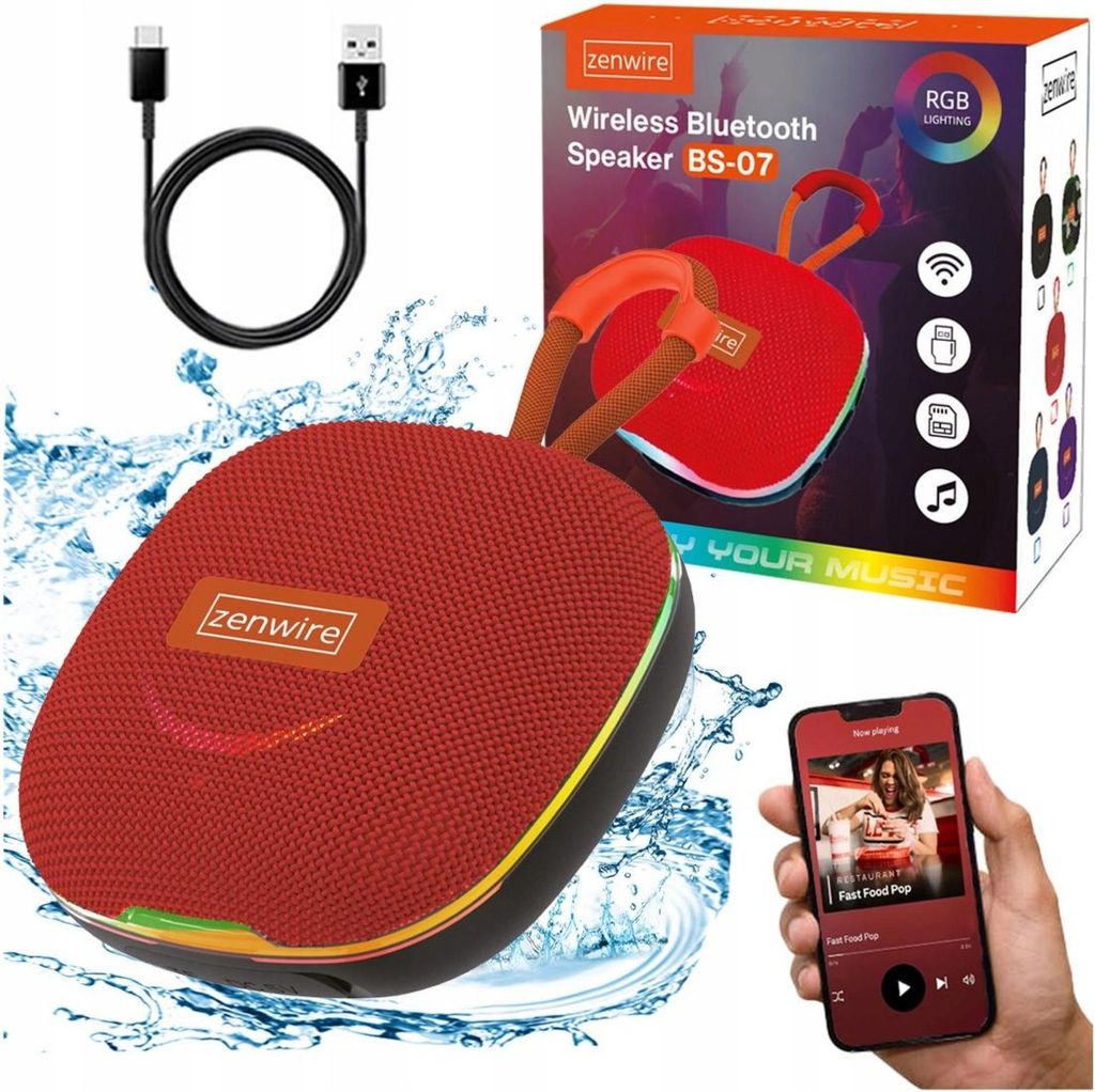 Mini-Lautsprecher - Bluetooth - tragbar Boombox - kabellos mit FM-Radio - MP3 - 13 W