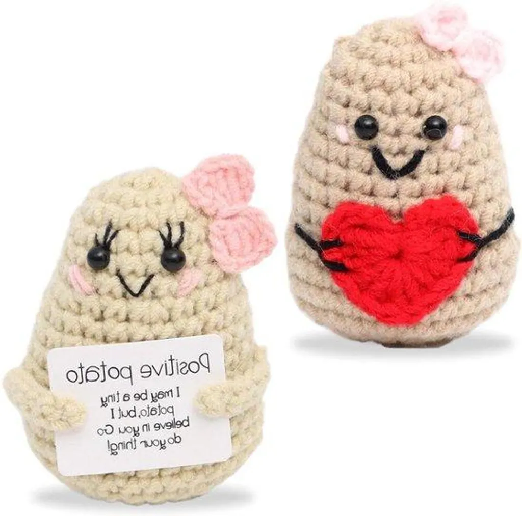 Jouets en peluche Purée de Pommes de Terre colorés et ultra moelleux x2