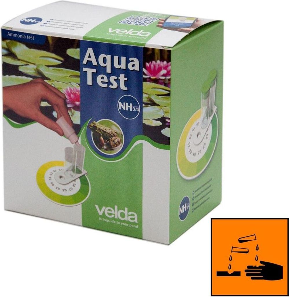 Velda Aqua Test NH3/4 Prüfung Ammonium Ammoniakgehalt Aquarium Gartenteich