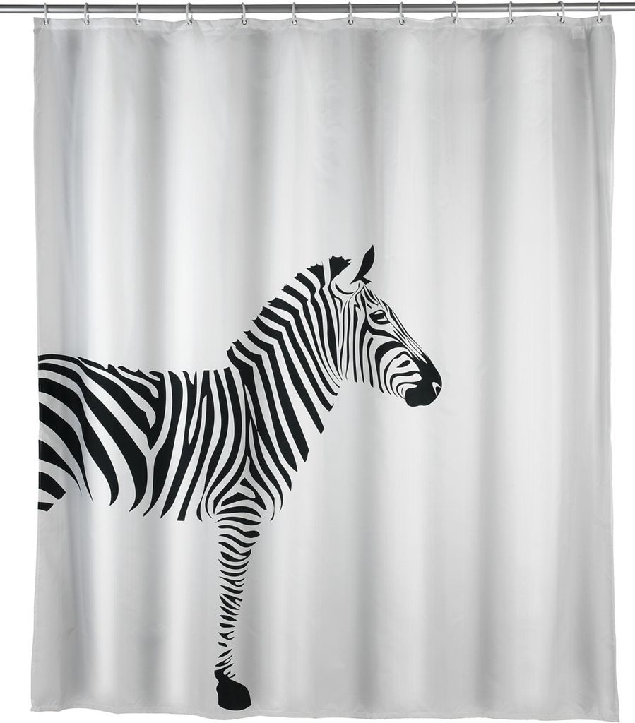 WENKO Anti-Schimmel Duschvorhang Mod. Wild, Textil Produktbild 
