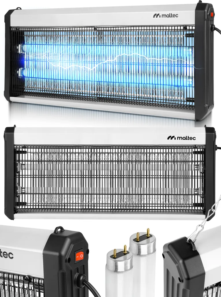 Lampe anti-moustiques électrique MalTec 40W - Piège à insectes UV efficace