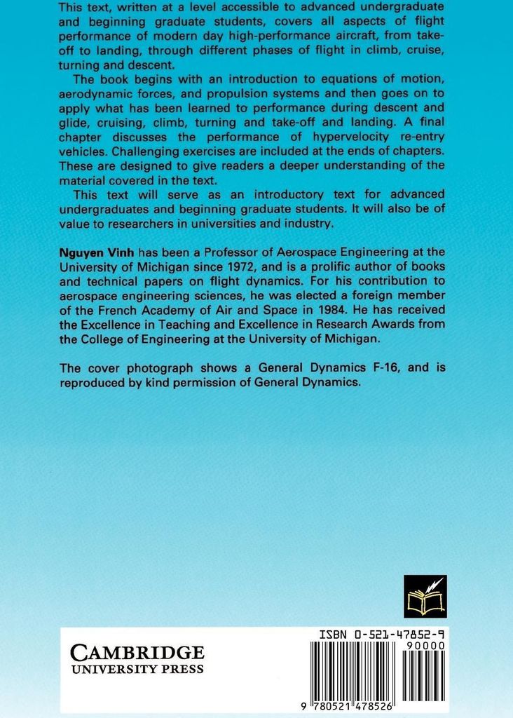 Flight Mechanics of High-Performance Aircraft, Vinh, X. New,,