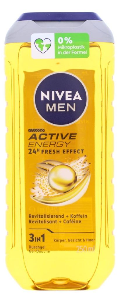 NIVEA MEN Active Energy Duschgel 250ml 3in1 24h Frischeeffekt Männer