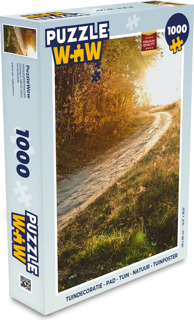 MuchoWow Puzzle 1000 Teile Weg - Natur - Baum - Spielzeug - Alt und Jung - Spiele - Puzzeln