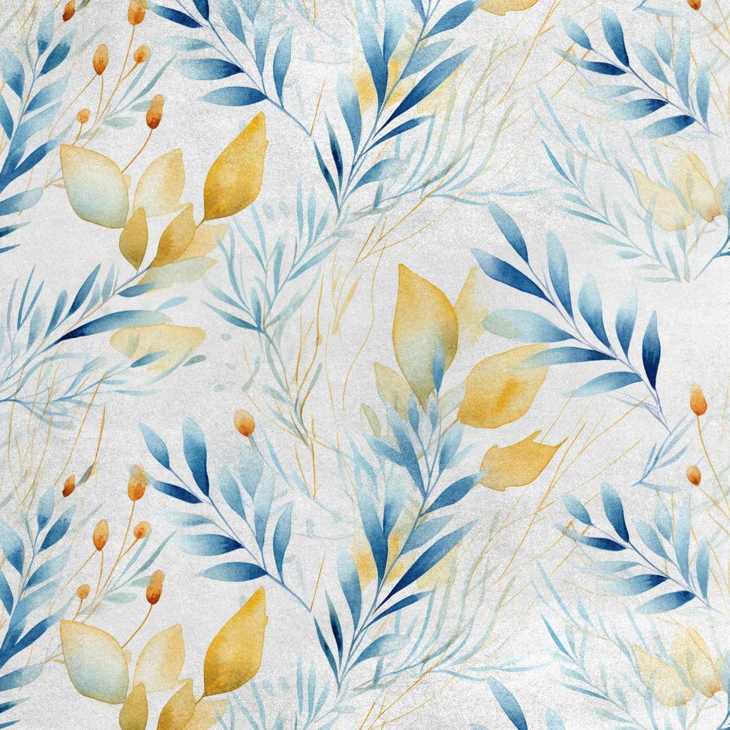 Royal Samt Stoff Polyester Zum Nähen - Motiv Blätter - RDX2129