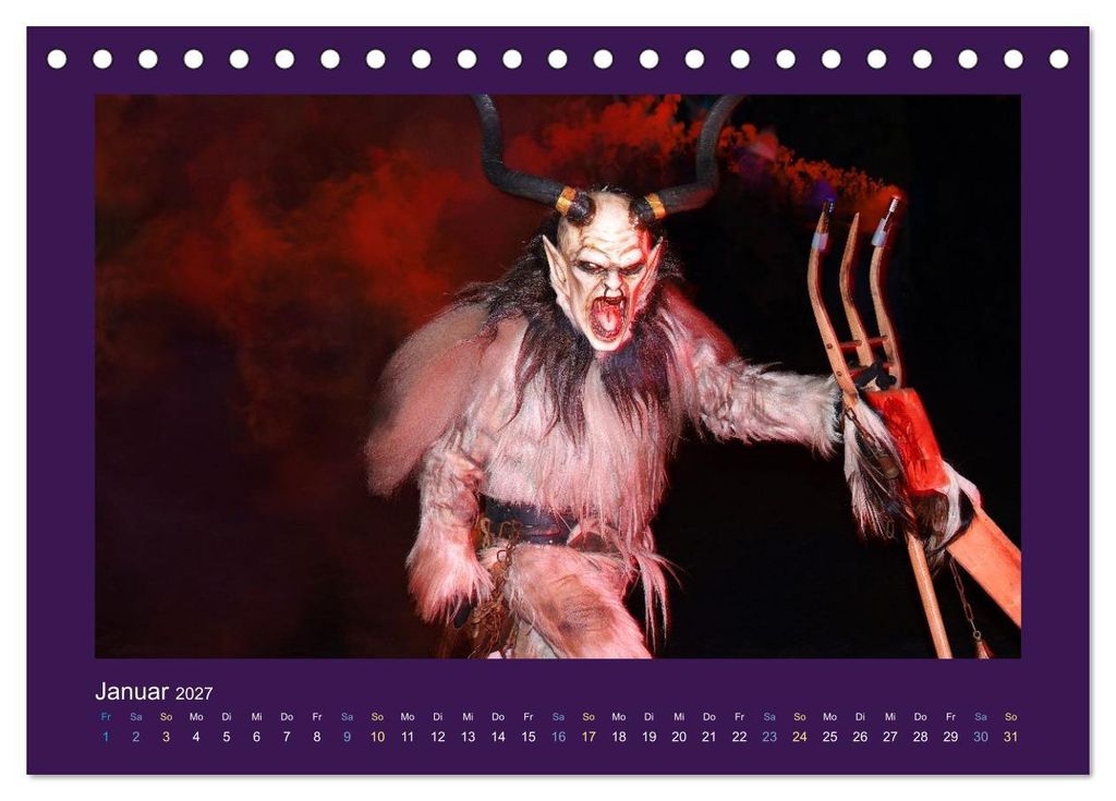 Tradition Rauhnacht (Tischkalender 2027 DIN A5 quer), CALVENDO Monatskalender