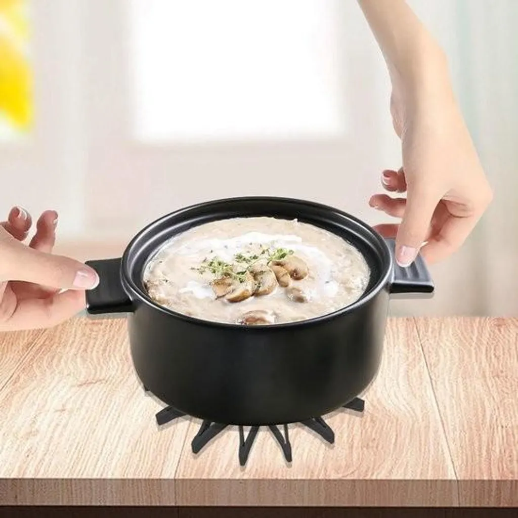 Sunicon 5 pezzi sottopentola in silicone rotondo antiscivolo resistente al calore multiuso sottopentola presine per bancone della cucina pentole calde padelle piatti