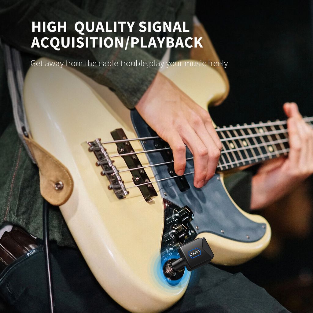 LEKATO 5.8GHz Wireless Guitar System Audio Transmitter Produktbild 2
