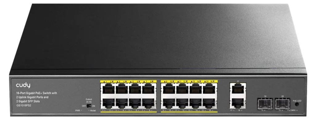 Switch PoE+ 16 ports : résolvez vos problèmes d'alimentation réseau