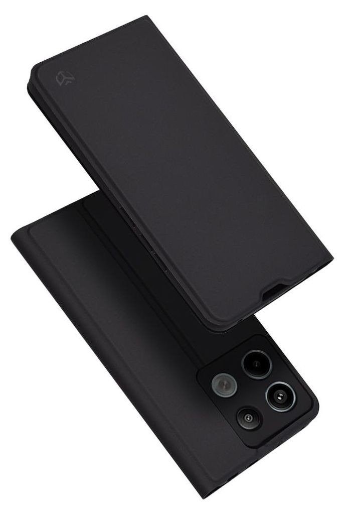Techsuit Magskin Book Wallet Klapphülle für Xiaomi Redmi Note 13 Pro 5G / Xiaomi Poco X6 - Schwarz