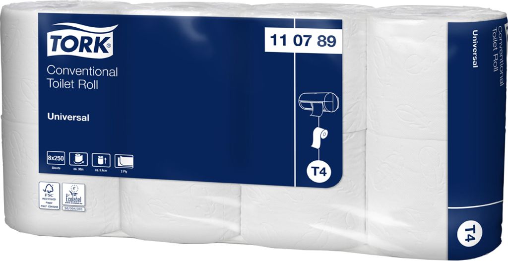 Tork toiletpapier, type Universal, artikelnummer 110789, Productafbeelding 