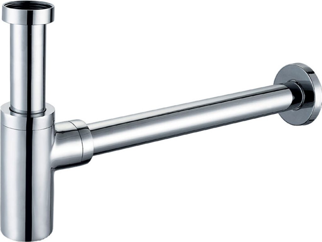 Aloni Messing/Edelstahl verchromt Siphon 1 1/4"