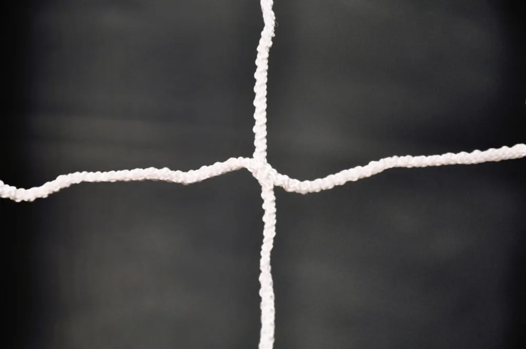 Filet de but pour handball et beach handball 4 mm blanc - Mailles 100 mm