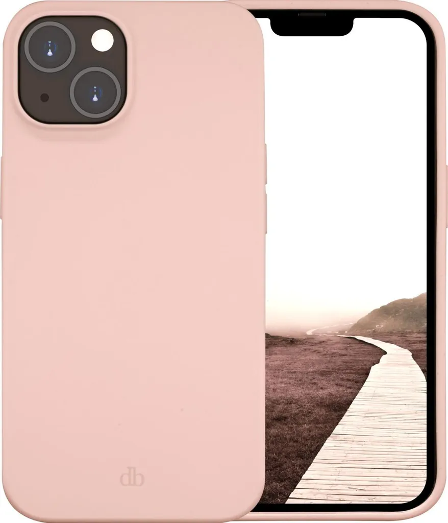 Custodia Eco dbramante1928 Costa Rica iPhone 15 14 13 Rosa Sabbia