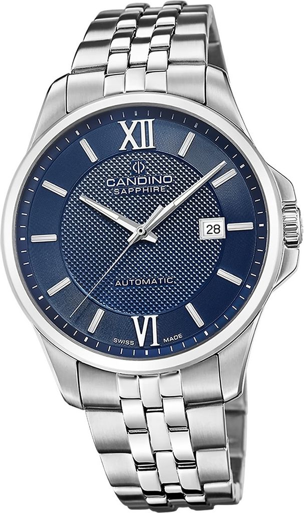 Candino Edelstahl Herren Uhr Analog Luxus Armbanduhr silber Automatik D2UC4768/2