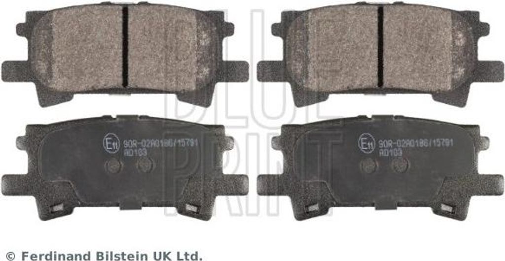 BLUE PRINT Bremsbeläge Satz Hinten für LEXUS RX (MHU3, Produktbild 