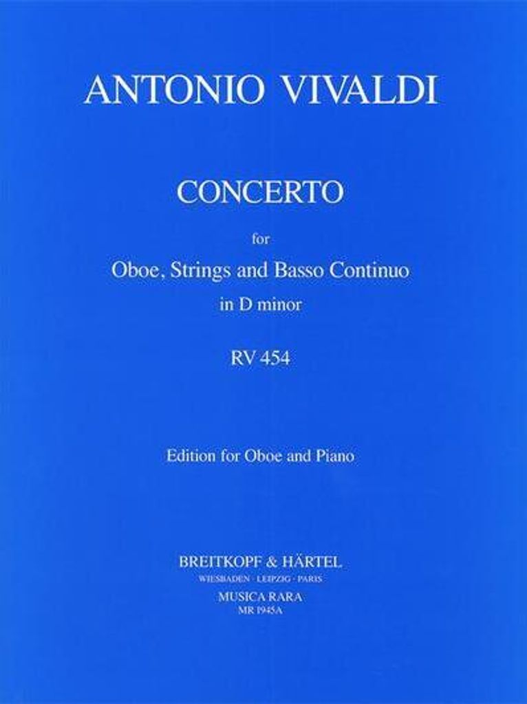 Konzert d-Moll RV454 F.VII:1für Oboe, Streicher und Bc