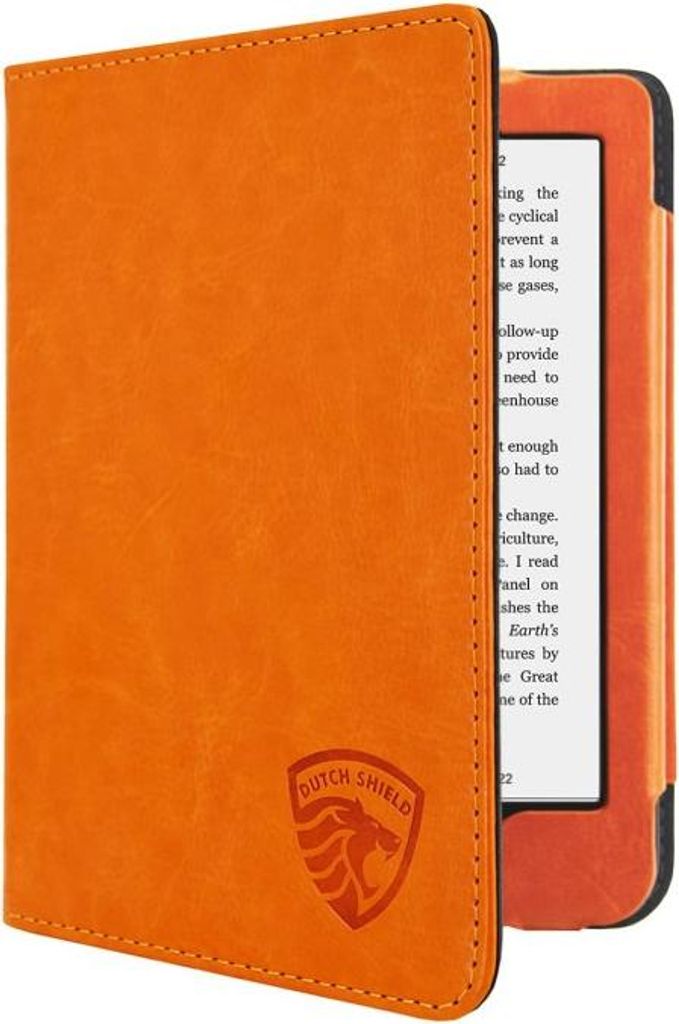 Dutch Shield - Luxe Case Hülle für das Tolino Shine 4 Ebook - Klapphülle Ereader Schutzhülle Cover Gelb